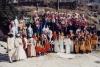 Foto di gruppo per i personaggi del Carnevale edizione 1998.